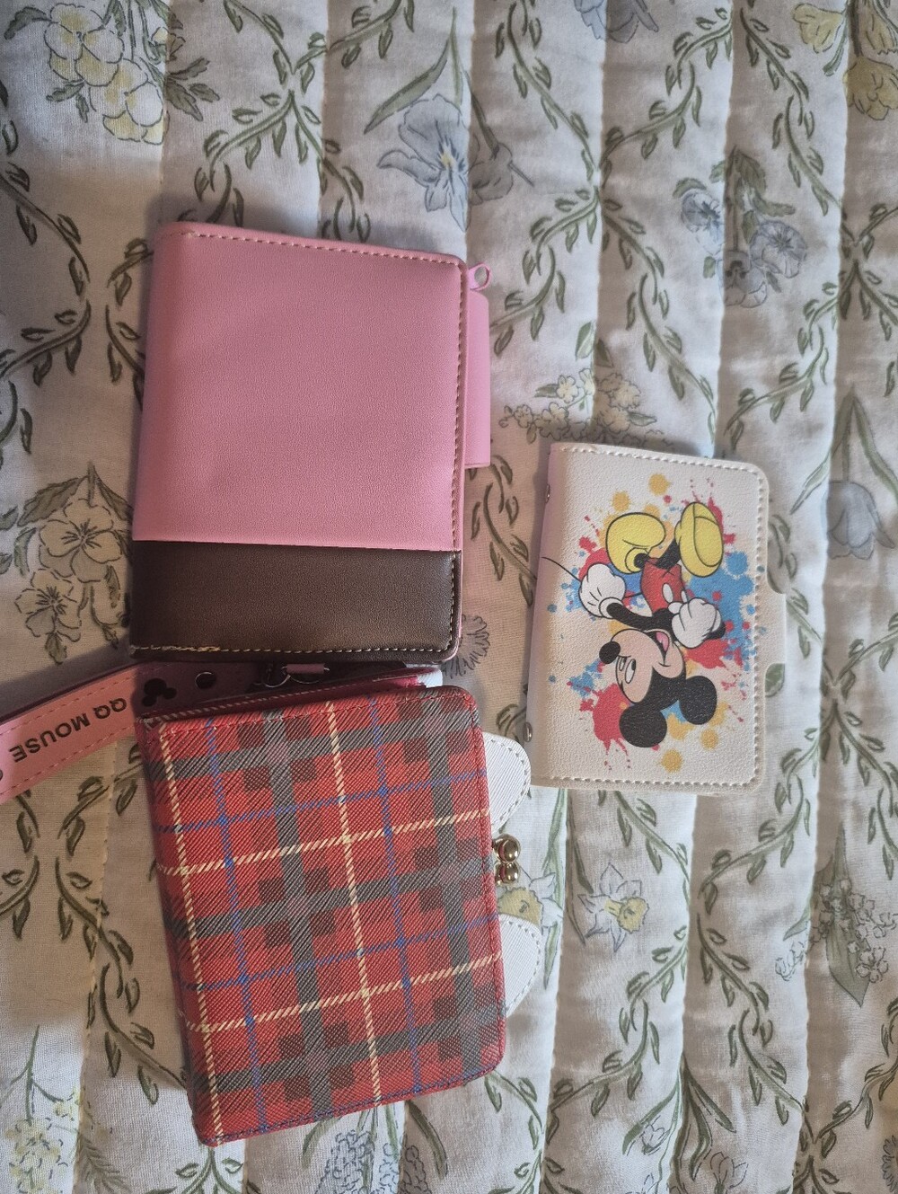 Disney White Mickey Mouse Kids Wallet with Colorful Mickey Print And Hello Kitty